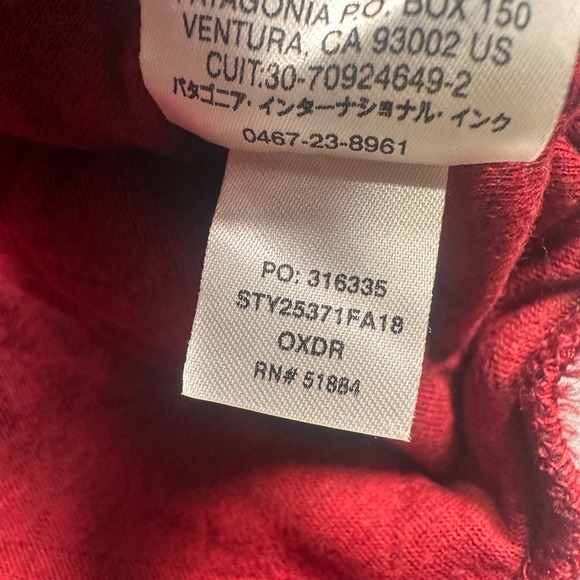 Patagonia Synchilla Mens S Red Quilted Snap T Organic Cotton Pullover Sweater - Picture 7 of 9